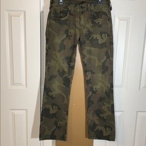 True Religion Jeans Men’s Ricky Army Green Camo
